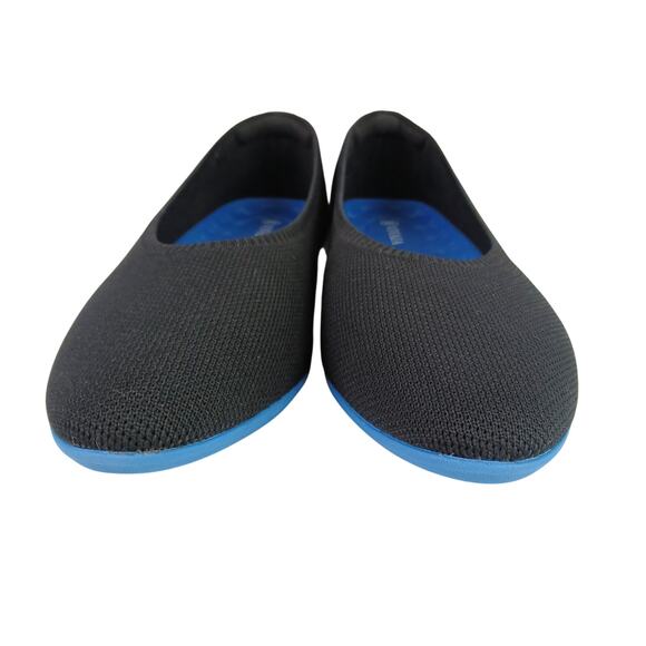 VIVAIA SZ 43/11 Tamia Walker Lightweight Almond Tow Flats In Black Lapis NWOT - Picture 6 of 9